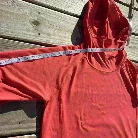 Lands End women’s active wear large pullover with cowl neck hooded pouch pocket - Picture 7 of 10